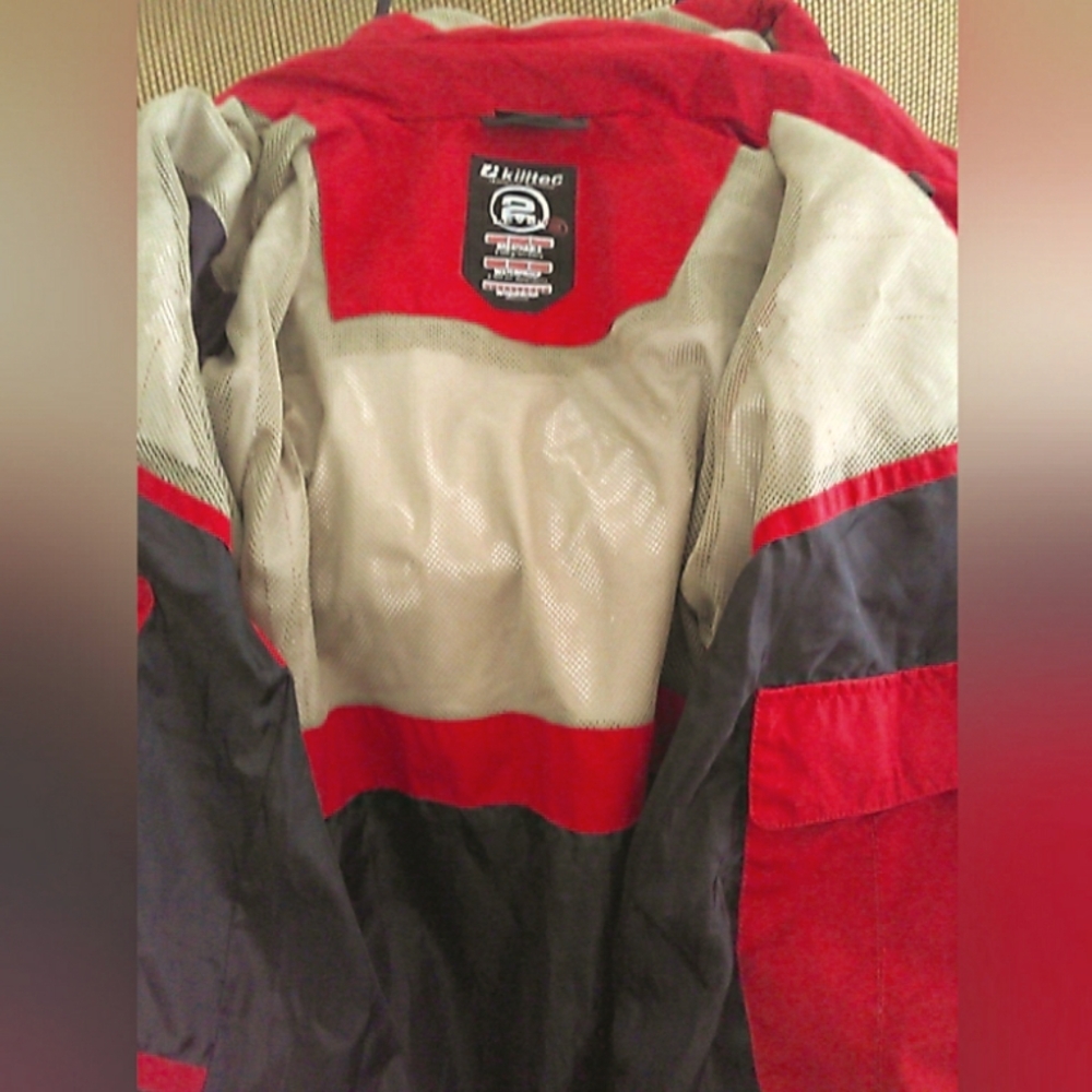 German Killtec Level 2 Red Hoodjacket Weather-Res… - image 3